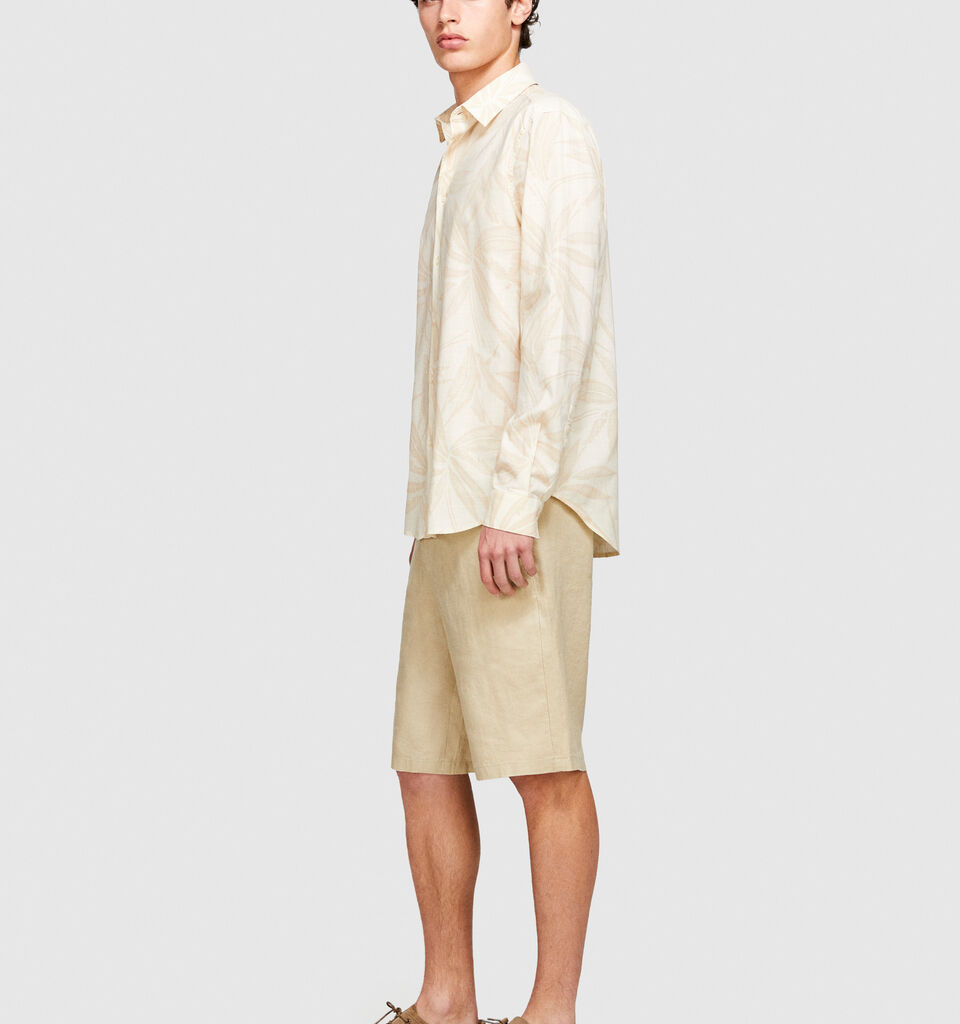 Printed shirt - men's regular fit shirts - Beige | Sisley image number 2